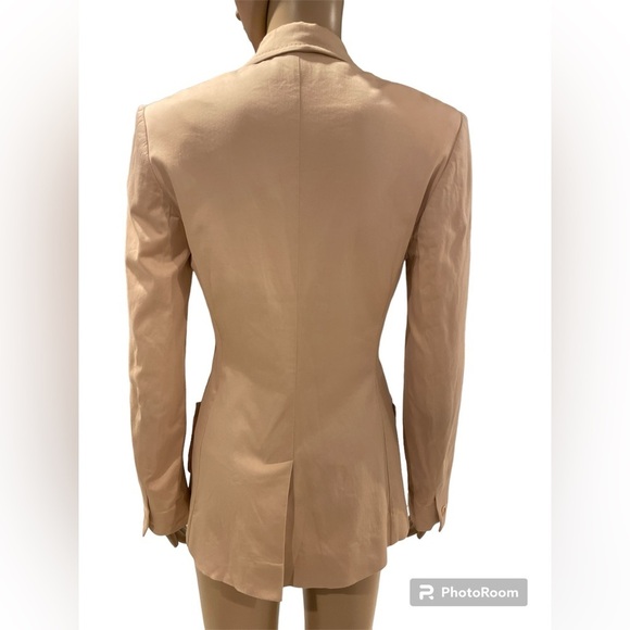 Philippe Adec Paris light peach/cream blazer size 2 - Picture 5 of 5